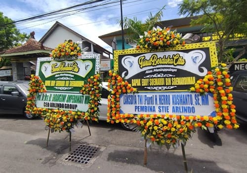 Bukti pengiriman karangan bunga papan jogja