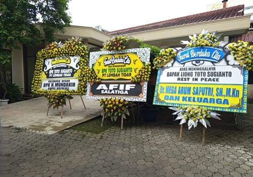 Bukti pengiriman papan bunga di Jogja
