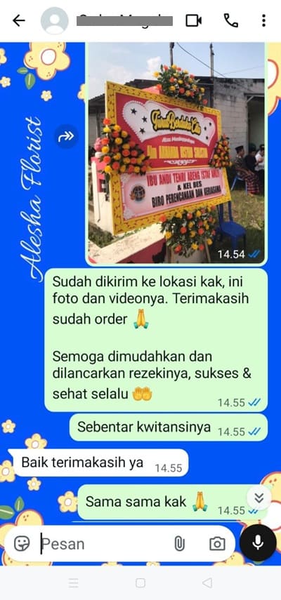 Testimoni toko bunga yogyakarta